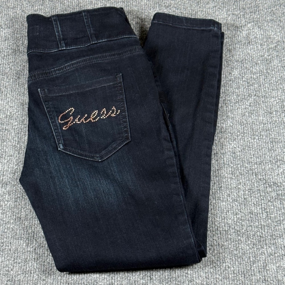 Guess Jeans Size 27 Dark Wash High Waist Skinny Jeans Lightweight Slimming
